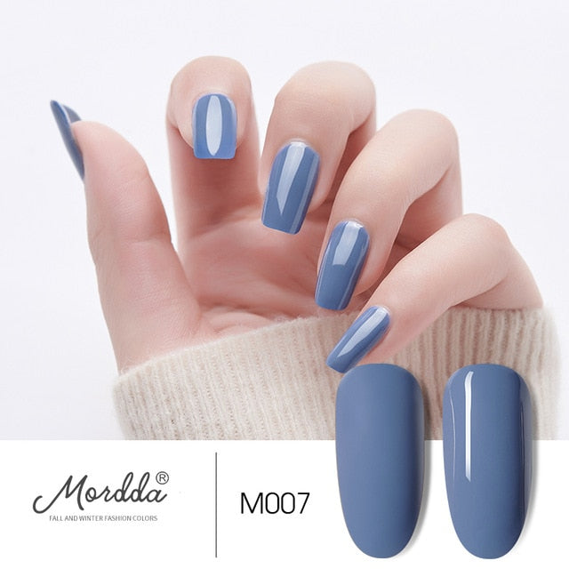 MORDDA 8 ML Gel Polish UV LED Nail Varnish For Manicure 60 Colors Gel Lacquer Semi Permanent Gel Paint Nail Art DIY Design Tools - Nail Salon store