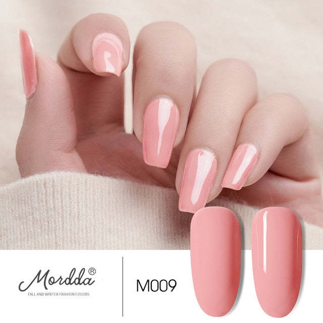 MORDDA 8 ML Gel Polish UV LED Nail Varnish For Manicure 60 Colors Gel Lacquer Semi Permanent Gel Paint Nail Art DIY Design Tools - Nail Salon store