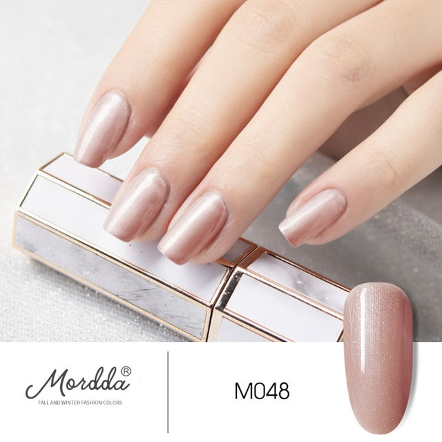 MORDDA 8 ML Gel Polish UV LED Nail Varnish For Manicure 60 Colors Gel Lacquer Semi Permanent Gel Paint Nail Art DIY Design Tools - Nail Salon store