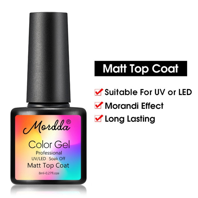 MORDDA 8 ML Gel Polish UV LED Nail Varnish For Manicure 60 Colors Gel Lacquer Semi Permanent Gel Paint Nail Art DIY Design Tools - Nail Salon store