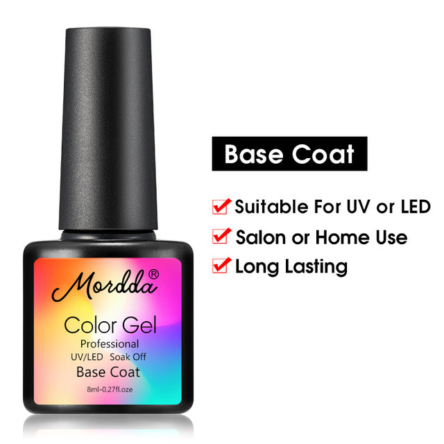 MORDDA 8 ML Gel Polish UV LED Nail Varnish For Manicure 60 Colors Gel Lacquer Semi Permanent Gel Paint Nail Art DIY Design Tools - Nail Salon store