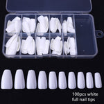 Color Card False Nail Tips Fan Transparent White Fake Nail Tips Manicure Nail Art Practice Display Design Tools - Nail Salon store