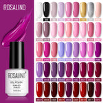 ROSALIND Gel Polish Set UV Vernis Semi Permanent Primer Top Coat 7ML Poly Gel Varnish Nail Art Manicure Gel Lak PolishesNails - Nail Salon store