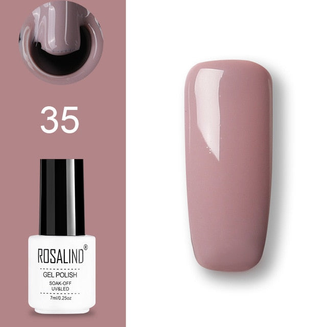 ROSALIND Gel Polish Set UV Vernis Semi Permanent Primer Top Coat 7ML Poly Gel Varnish Nail Art Manicure Gel Lak PolishesNails - Nail Salon store