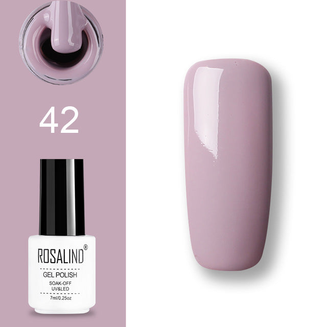 ROSALIND Gel Polish Set UV Vernis Semi Permanent Primer Top Coat 7ML Poly Gel Varnish Nail Art Manicure Gel Lak PolishesNails - Nail Salon store