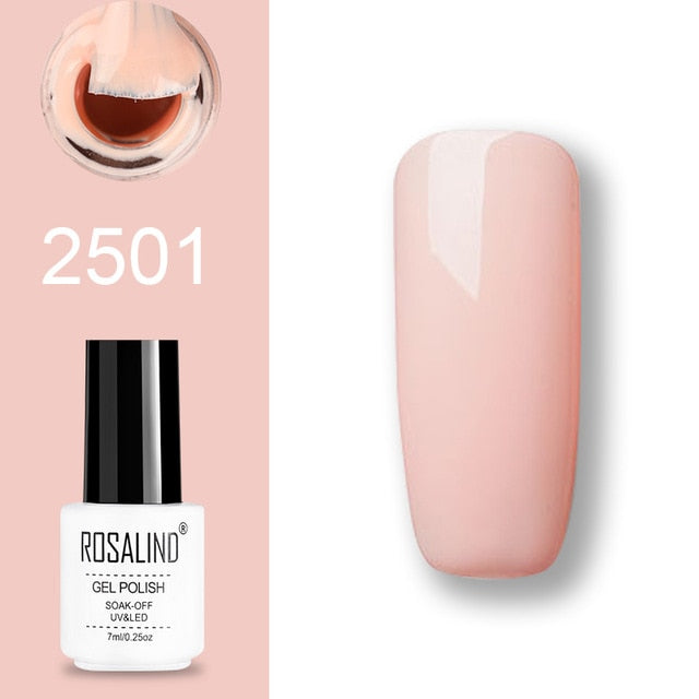 ROSALIND Gel Polish Set UV Vernis Semi Permanent Primer Top Coat 7ML Poly Gel Varnish Nail Art Manicure Gel Lak PolishesNails - Nail Salon store