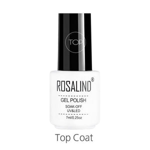 ROSALIND Gel Polish Set UV Vernis Semi Permanent Primer Top Coat 7ML Poly Gel Varnish Nail Art Manicure Gel Lak PolishesNails - Nail Salon store