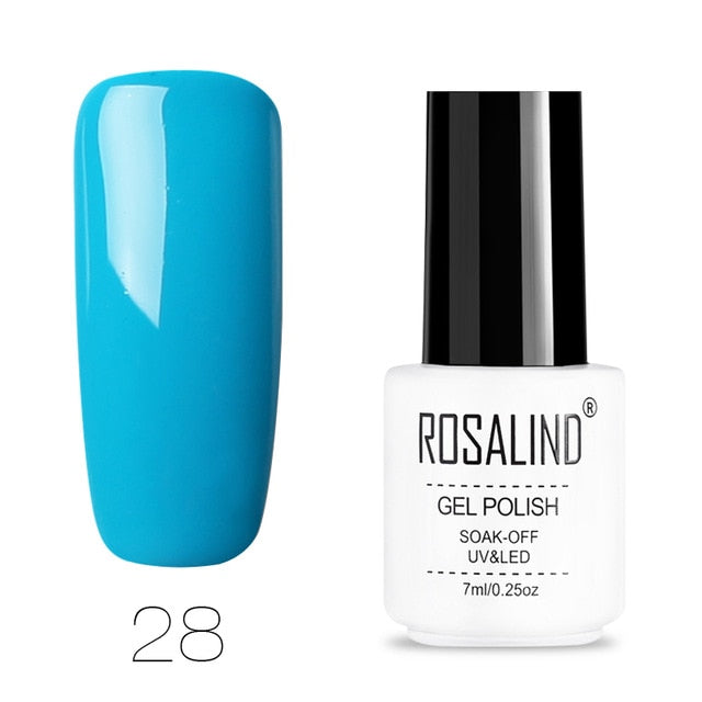 ROSALIND Gel Polish Set All For Manicure Semi Permanent Vernis top coat UV LED Gel Varnish Soak Off Nail Art Gel Nail Polish - Nail Salon store