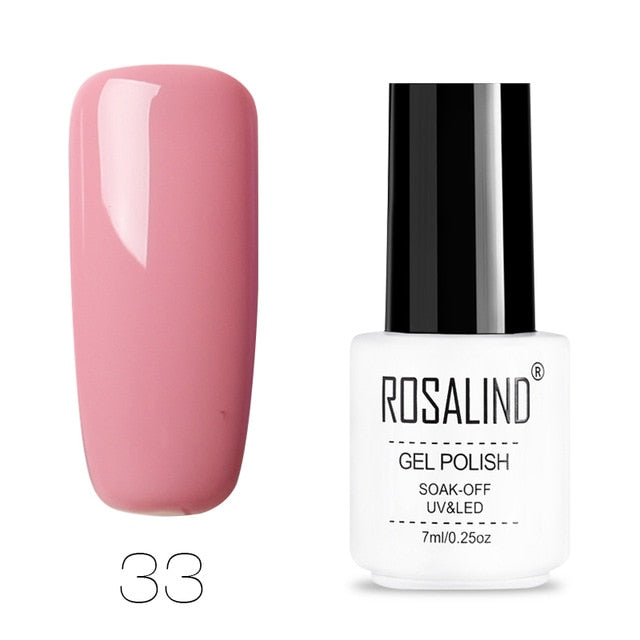 ROSALIND Gel Polish Set All For Manicure Semi Permanent Vernis top coat UV LED Gel Varnish Soak Off Nail Art Gel Nail Polish - Nail Salon store