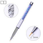 NICOLE DIARY UV Gel Brush Liner Painting Pen Acrylic Drawing Brush for Nails Gradient Rhinestone Handle Manicure Nail Art Tool - Nail Salon store