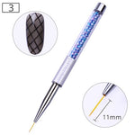 NICOLE DIARY UV Gel Brush Liner Painting Pen Acrylic Drawing Brush for Nails Gradient Rhinestone Handle Manicure Nail Art Tool - Nail Salon store