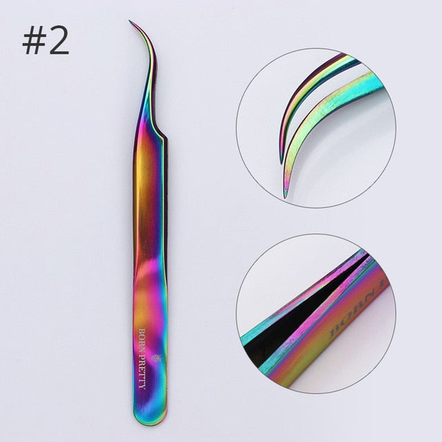 BORN PRETTY Nail Cuticle Pusher Tweezer Rainbow Cutter Nipper Clipper Dead Skin Remover Manicure Nail Art Tool - Nail Salon store