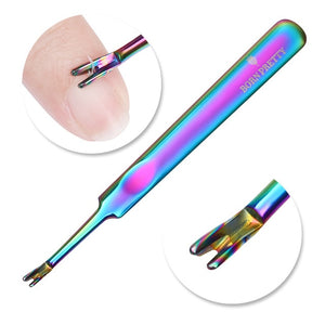 BORN PRETTY Nail Cuticle Pusher Tweezer Rainbow Cutter Nipper Clipper Dead Skin Remover Manicure Nail Art Tool - Nail Salon store