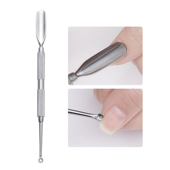 BORN PRETTY Nail Cuticle Pusher Tweezer Rainbow Cutter Nipper Clipper Dead Skin Remover Manicure Nail Art Tool - Nail Salon store