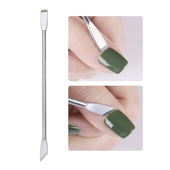 BORN PRETTY Nail Cuticle Pusher Tweezer Rainbow Cutter Nipper Clipper Dead Skin Remover Manicure Nail Art Tool - Nail Salon store