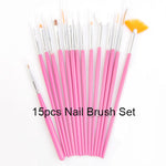 NICOLE DIARY UV Gel Brush Liner Painting Pen Acrylic Drawing Brush for Nails Gradient Rhinestone Handle Manicure Nail Art Tool - Nail Salon store