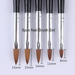 NICOLE DIARY UV Gel Brush Liner Painting Pen Acrylic Drawing Brush for Nails Gradient Rhinestone Handle Manicure Nail Art Tool - Nail Salon store