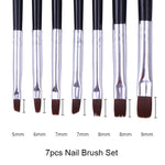 NICOLE DIARY UV Gel Brush Liner Painting Pen Acrylic Drawing Brush for Nails Gradient Rhinestone Handle Manicure Nail Art Tool - Nail Salon store