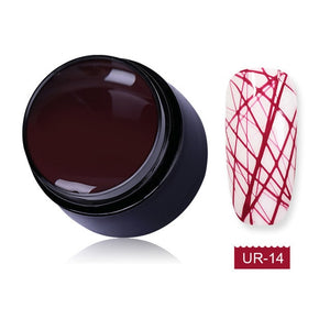 UR SUGAR 7ml Wire Drawing Nail Gel Lacquer Painting Gel Varnish Pulling Silk Spider Creative Nail Art Gel Nail Polish 30 Colors - Nail Salon store