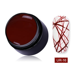 UR SUGAR 7ml Wire Drawing Nail Gel Lacquer Painting Gel Varnish Pulling Silk Spider Creative Nail Art Gel Nail Polish 30 Colors - Nail Salon store