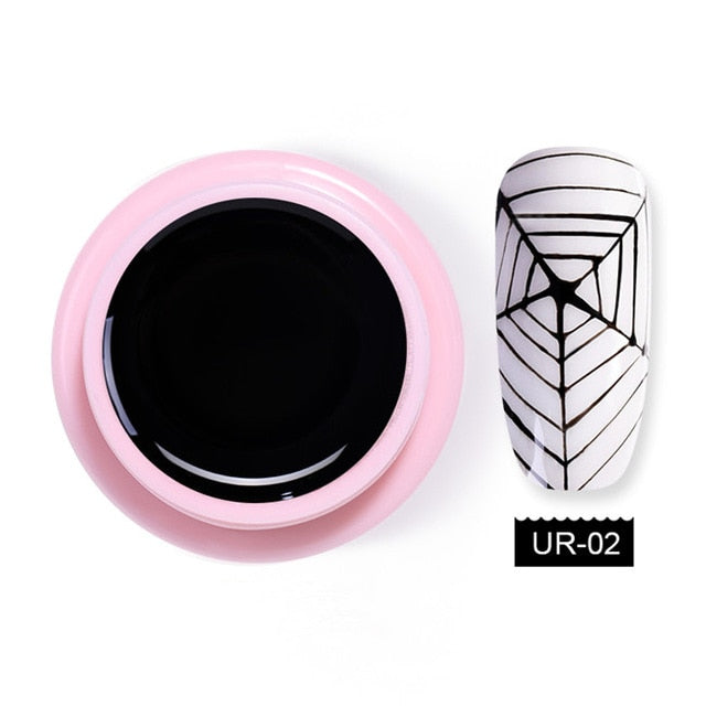 UR SUGAR 7ml Wire Drawing Nail Gel Lacquer Painting Gel Varnish Pulling Silk Spider Creative Nail Art Gel Nail Polish 30 Colors - Nail Salon store