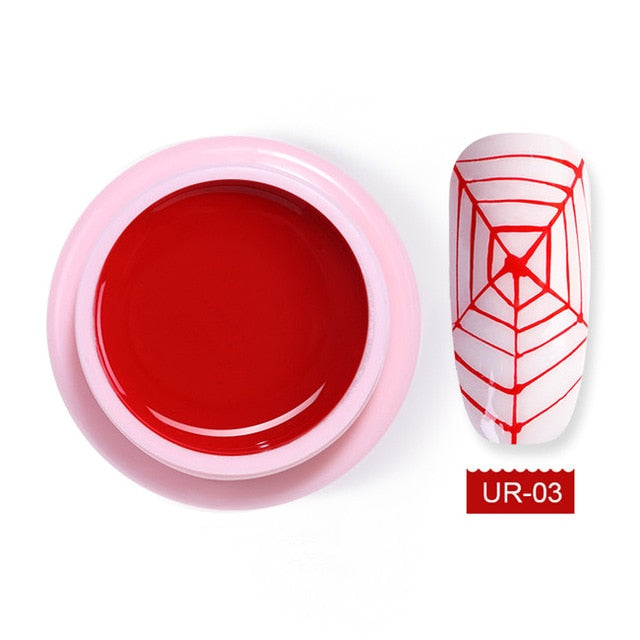 UR SUGAR 7ml Wire Drawing Nail Gel Lacquer Painting Gel Varnish Pulling Silk Spider Creative Nail Art Gel Nail Polish 30 Colors - Nail Salon store