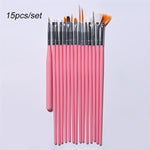 NICOLE DIARY UV Gel Brush Liner Painting Pen Acrylic Drawing Brush for Nails Gradient Rhinestone Handle Manicure Nail Art Tool - Nail Salon store